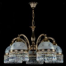 Люстра кришталева Art Glass Cassandra V brass antique Crystal Exclusive
