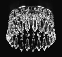 Точечный хрустальный светильник ArtGlass Spot 03 Ni Crystal Exclusive