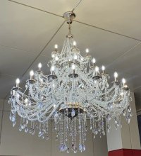 Люстра кришталева Sirius SТ 7761/18+12+6P GD+ВК