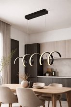 Люстра світлодіодна Sirius S5503 BK 52W LED з пультом