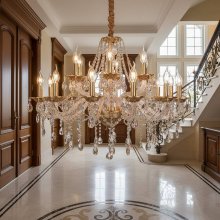 Люстра классическая Sirius SТ 7761/12+6P GD+ВК