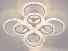 Люстра светодиодная Sirius 75593/4+4 WT 160W LED с пультом+диммер