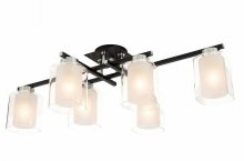 Люстра стельова Sirius S0022/6H BK+CR