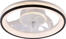 Люстра світлодіодна Sirius 2083 WT+ВК 82W LED Fan