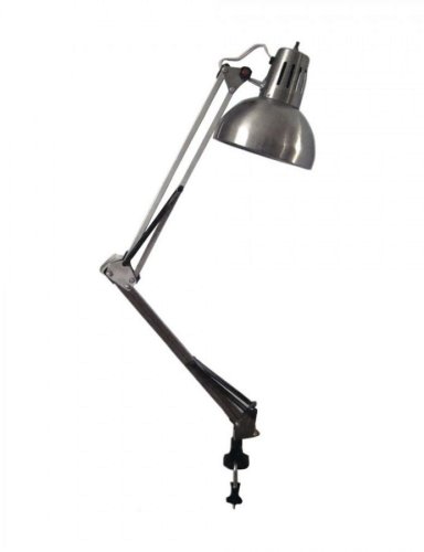 Настольная лампа на струбцине Ultralight DL800B 100W E27 матовый никель