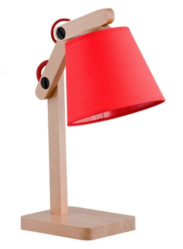 Настольная лампа ALFA Joga Red 22248