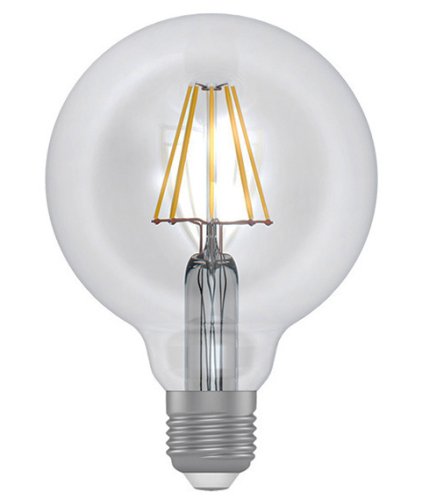 Светодиодная лед лампа(LED) ELECTRUM Глоб-ретро D95 LG-6F 8W E27 2700K