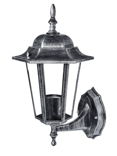 Вуличний ліхтар DELUX Palace A001 60W E27 чорн-срібло.