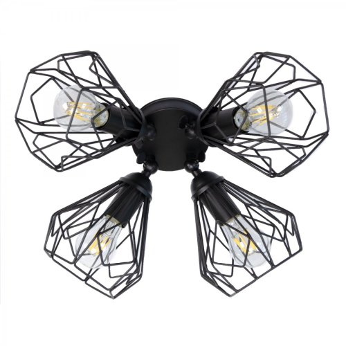 Люстра стельова лофт Atmolight Bevel L165-4 Black