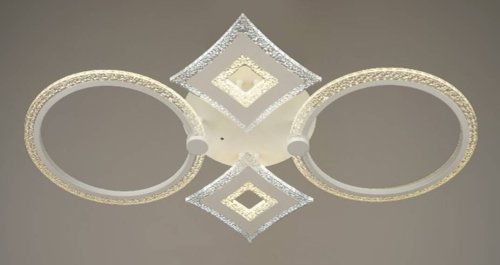 Люстра светодиодная Sirius S042/2+2H WT 120W LED с пультом+диммер