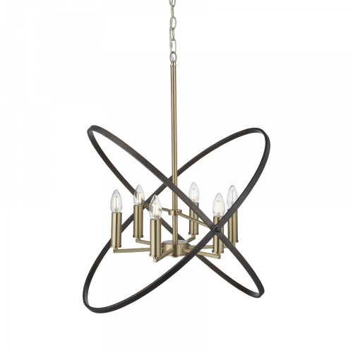 Люстра подвес свечи Searchlight 8246-6BZ Hoopla