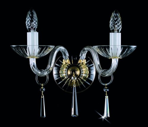 Светильник настенный(бра) Art Glass Rosa II. WL Swarovski Elements