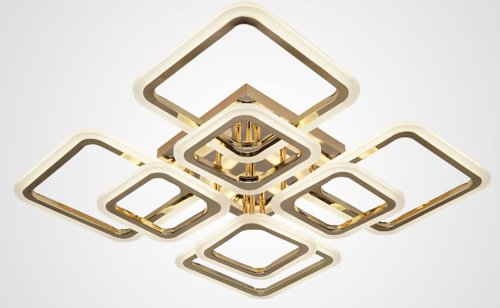 Люстра светодиодная Sirius 50293/4+4 GD 158W LED с пультом+диммер