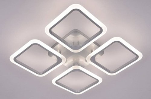 Люстра світлодіодна стельова Sirius 50293/4 CR 96W LED з пультом+димер