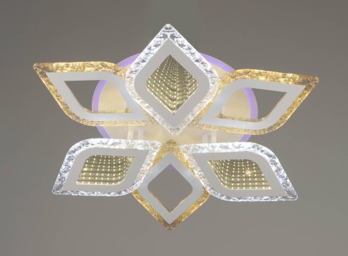 Люстра светодиодная Sirius S6802/3+3 WT 76W LED RGB с пультом+диммер