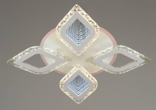 Люстра светодиодная Sirius S6802/2+2 WT 56W LED RGB с пультом+диммер