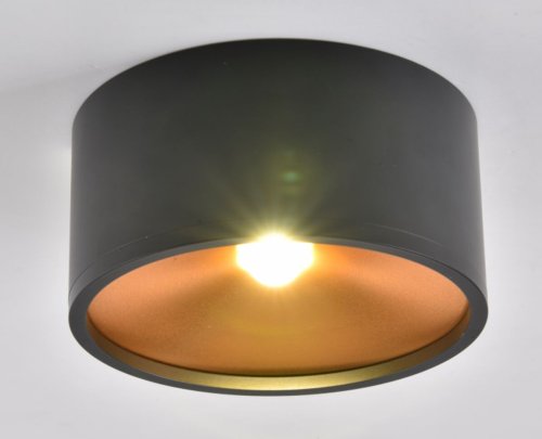Светильник точечный накладной Sirius S844 10 W LED BK+GD