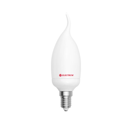 Светодиодная лед лампа(LED) свеча на ветру ELECTRUM С37  6W PA LC- 9 E14 4000