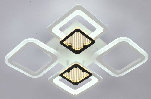 Люстра світлодіодна стельова Sirius 44092/2+2 WT+ВК 94W LED с пультом+диммер