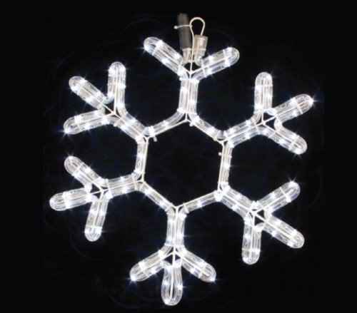Гирлянда внешняя светодиодная фигурная Delux Motif Snowflake 40см (белый) IP44