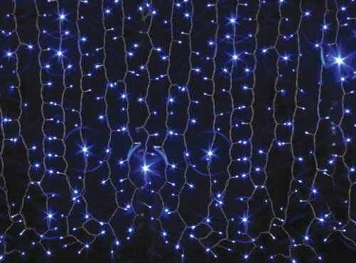 Гірлянда внутрішня світлодіодна Delux Curtain 456LED 2x1,5м (білий/проз) IP20