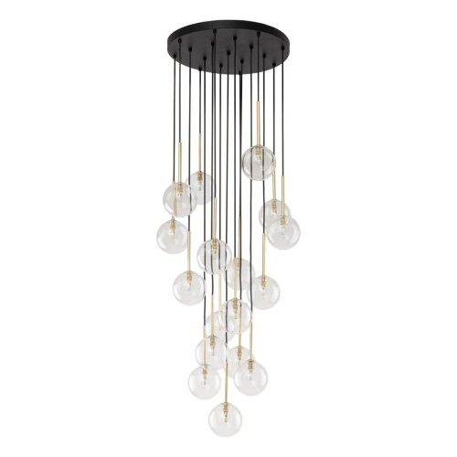 Люстра подвес TK Lighting Nilos Black/Gold 5945