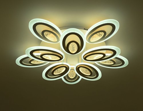 Люстра светодиодная Sirius S32677/5+5H WT 86W LED с пультом