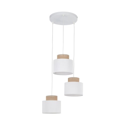 Люстра з абажурами TK Lighting Duo White Juta 2594
