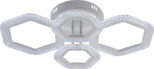 Люстра светодиодная Sirius 0948С/2+2 WT 64W LED с пультом+диммер