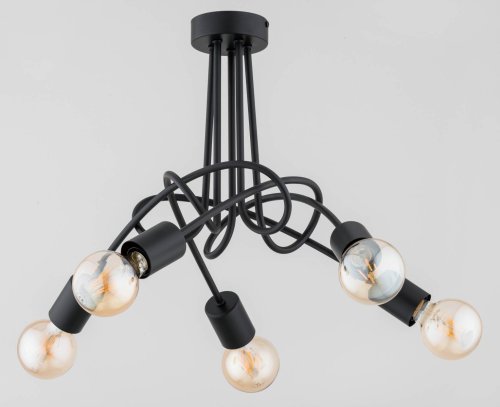 Люстра лофт ALFA DISEL LONG BLACK 63280