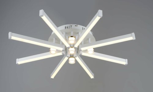 Люстра светодиодная Sirius S9031/8+5Н WT+GD 58W LED без пульта