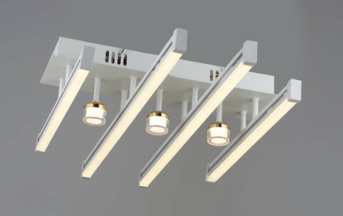 Люстра светодиодная Sirius S1131/4+3Н WT+GD 46W LED без пульта