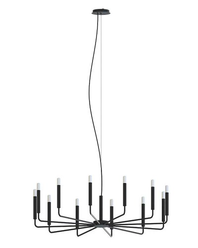 11464 Підвісний світильник Nowodvorski ORTO XII BLACK B PL