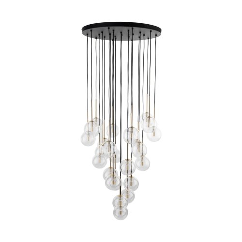 Люстра подвес TK Lighting Nilos Black/Gold 10099
