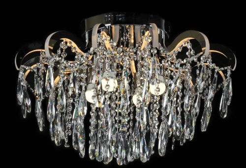 Люстра хрустальная потолочная Sirius ST 5261/4+12Н CR LED с пультом