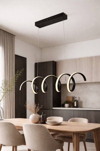 Люстра світлодіодна Sirius S5503 BK 52W LED з пультом