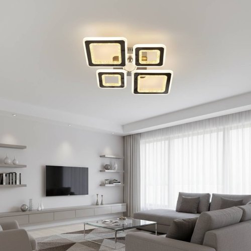 Люстра світлодіодна Sirius S5721/4 ВК 86W LED Phone APP+Bluetooth+RGB