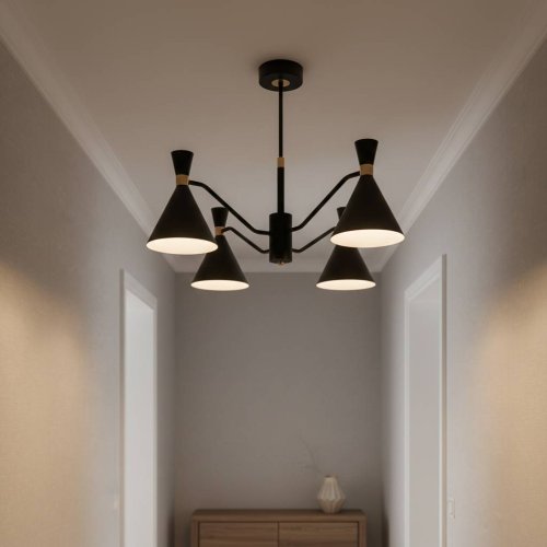 Люстра лофт ALFA SILVA BLACK 63367