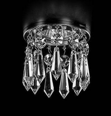 Точечный хрустальный светильник ArtGlass Spot 83 Ni Crystal Exclusive