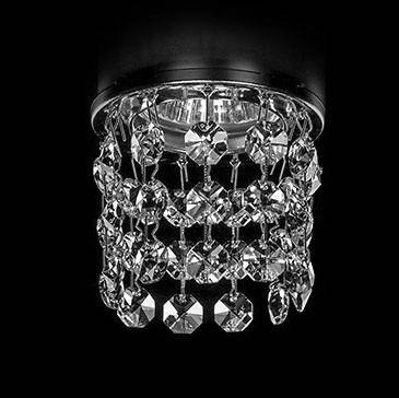 Точечный хрустальный светильник ArtGlass Spot 82 Ni Crystal Exclusive