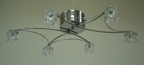 Люстра галогенная TINKO 66812CR/6H WT