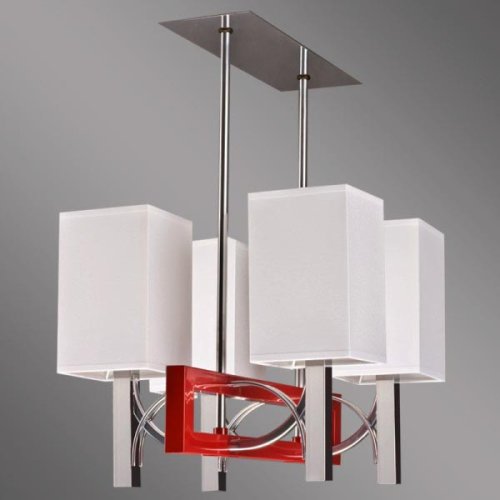 Люстра сучасна Kemar Riffta Red RF/4/R