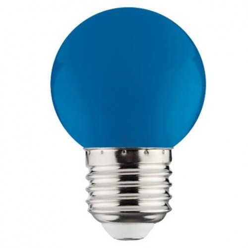 Світлодіодна лампа(LED) Horoz Electric RAINBOW 1W синя Е27