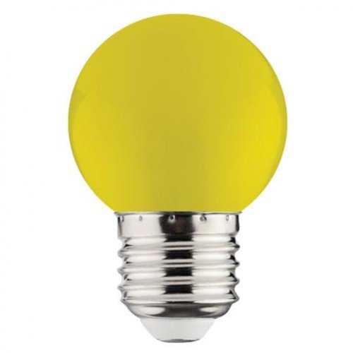 Светодиодная лампа(LED) Horoz Electric RAINBOW 1W желтая Е27