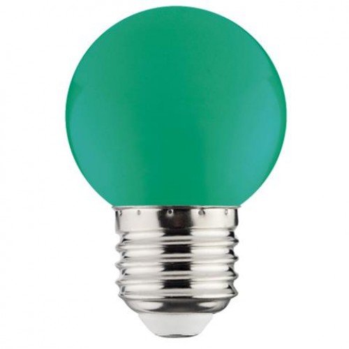 Светодиодная лампа(LED) Horoz Electric RAINBOW 1W зеленая Е27