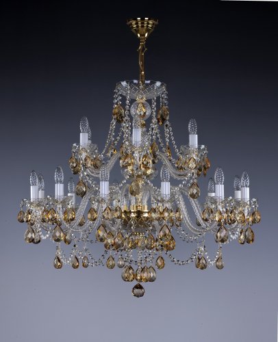 Люстра кришталева Art Glass Andrea XVIII 8003 Зrystal Exclusive