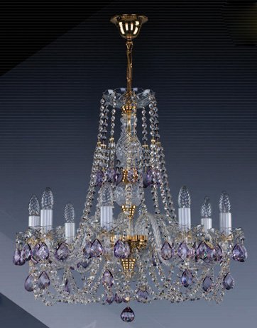 Люстра кришталева Art Glass Andula VIII. color Classic