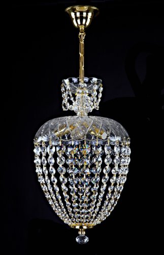 Люстра подвес хрустальная Art Glass Vivien III chain Spectra Swarovski