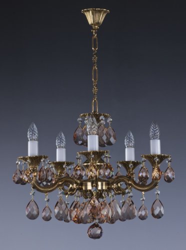 Люстра хрустальная Art Glass Jarmila V. brass antique 8008 Crystal Exclusive