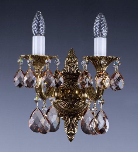 Светильник настенный(бра) Art Glass Sarka II. brass antique 8008 Classic